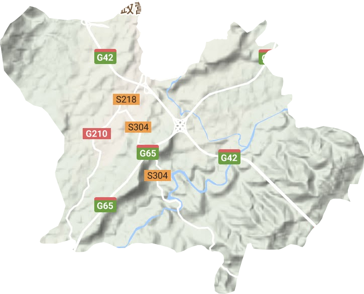 城南鎮地形圖
