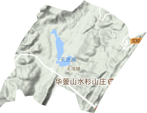 天池鎮(zhèn)地形圖