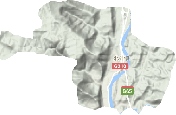 北外鎮(zhèn)地形圖