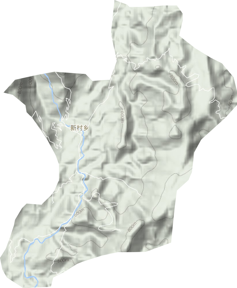 新村鄉地形圖