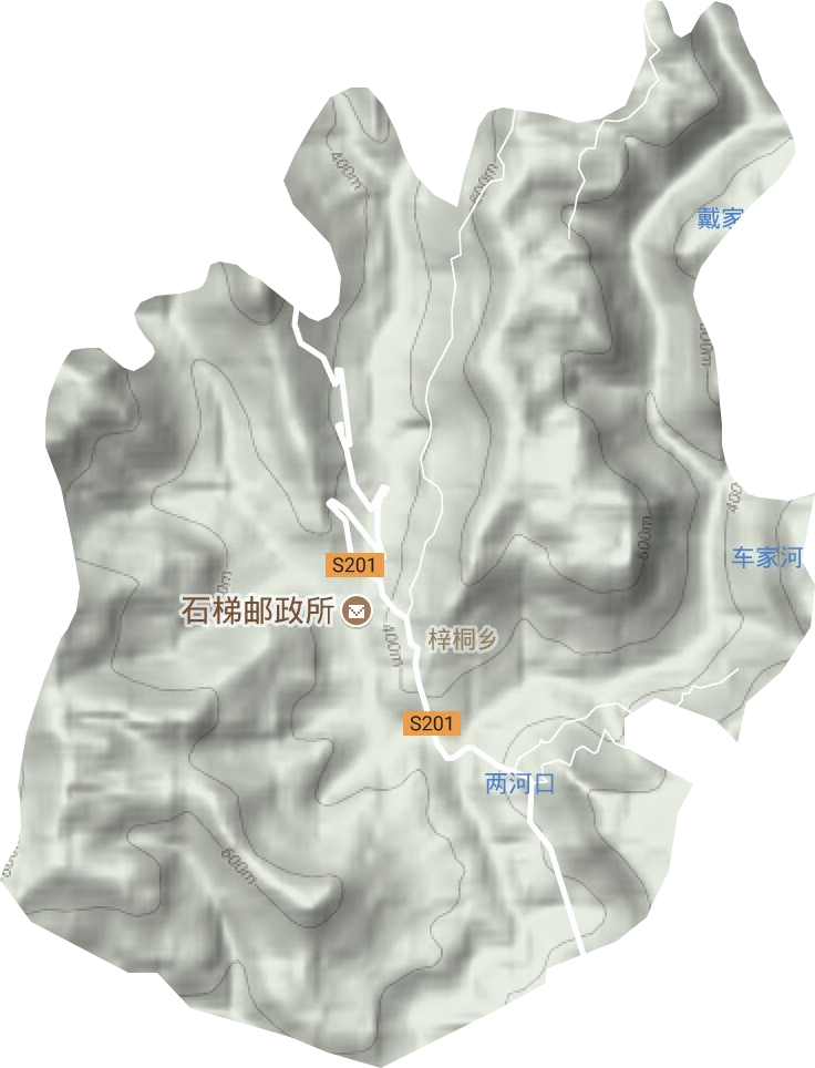 梓桐鄉地形圖
