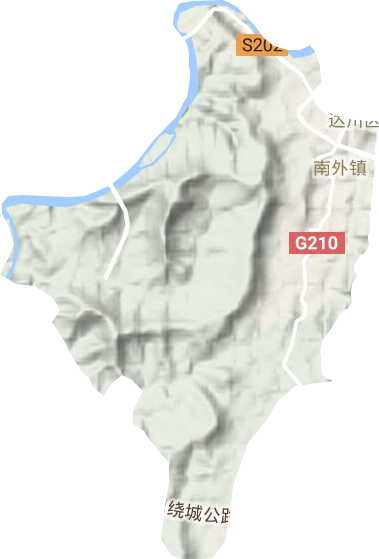 翠屏街道地形圖