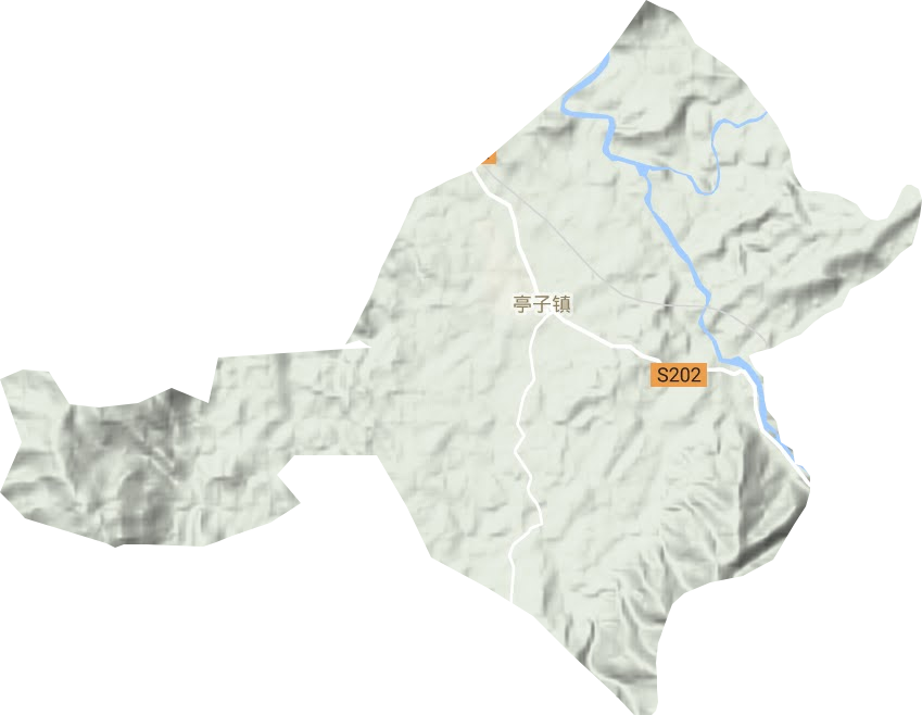 亭子鎮地形圖