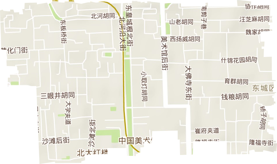 景山街道地形圖
