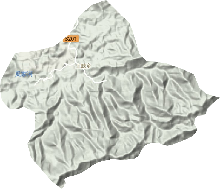 上峽鄉(xiāng)地形圖