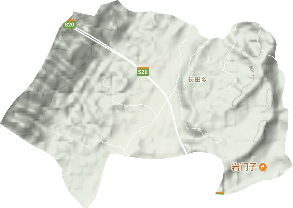 長田鄉地形圖