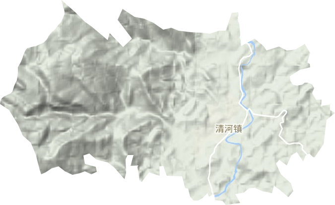 清河鎮地形圖