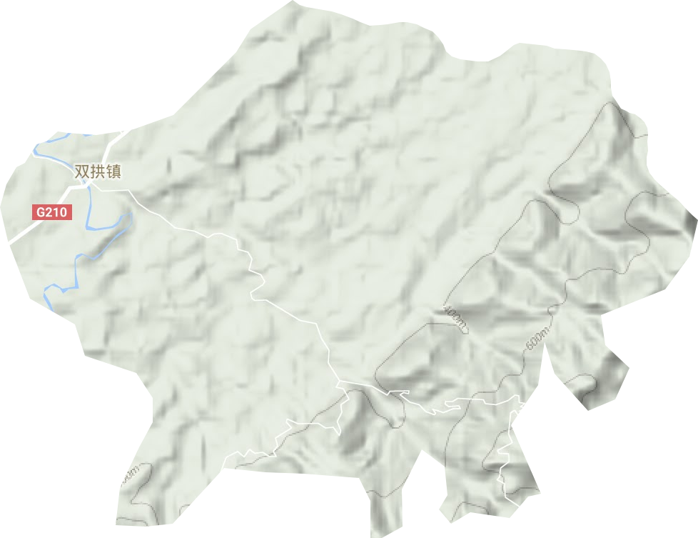 雙拱鎮地形圖