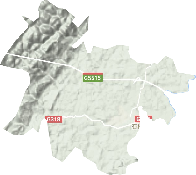 石橋鋪鎮地形圖