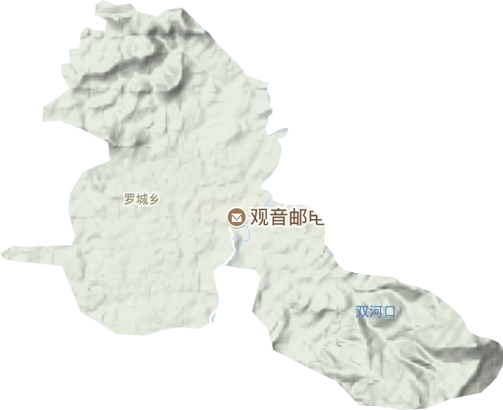 觀音鎮地形圖