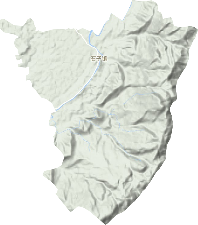 石子鎮地形圖