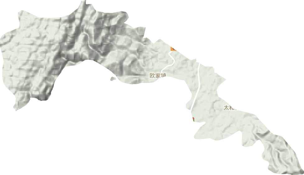 歐家鎮地形圖