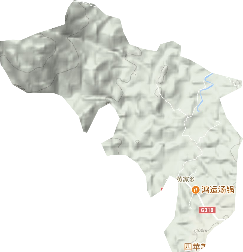黃家鄉地形圖