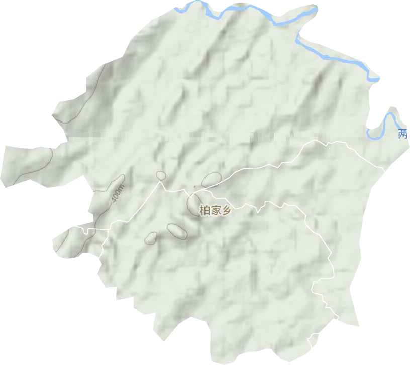 柏家鄉地形圖