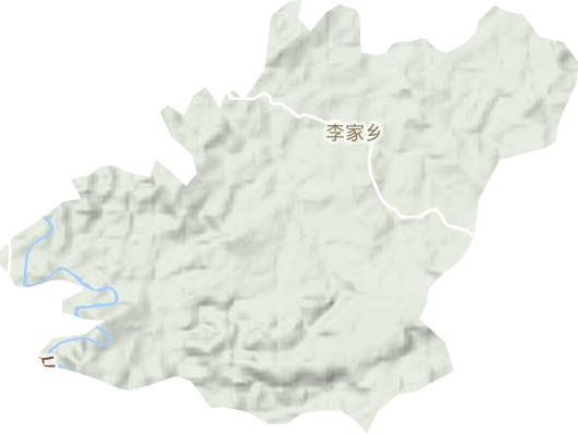 李家鄉地形圖