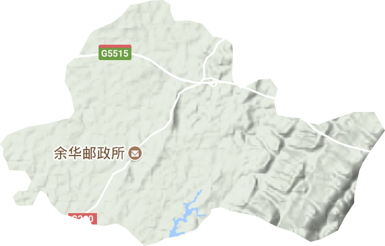 月華鄉地形圖
