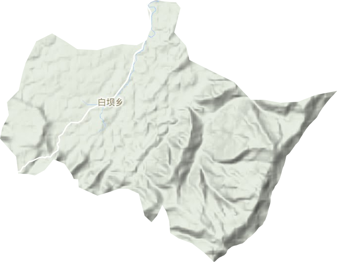 白壩鄉地形圖