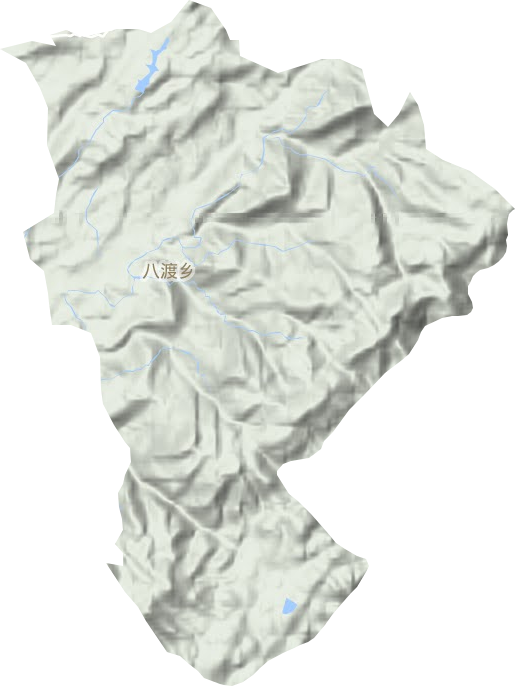 八渡鄉(xiāng)地形圖