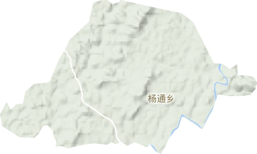 楊通鄉地形圖