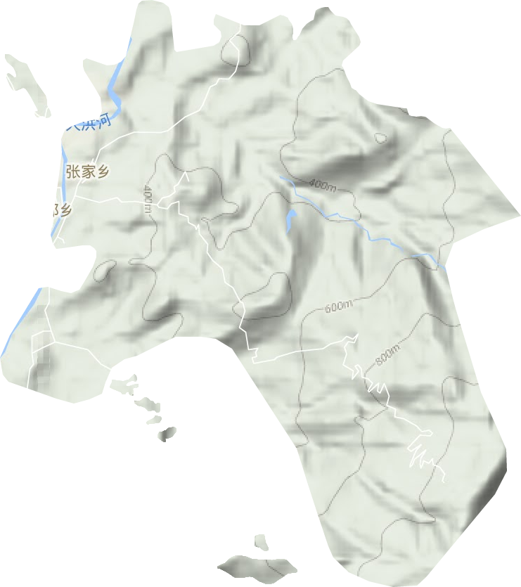 張家鄉地形圖