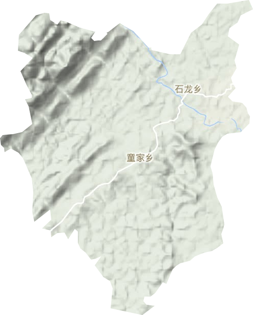 童家鄉(xiāng)地形圖