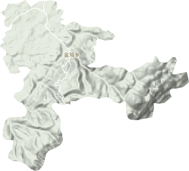 金雞鄉(xiāng)地形圖