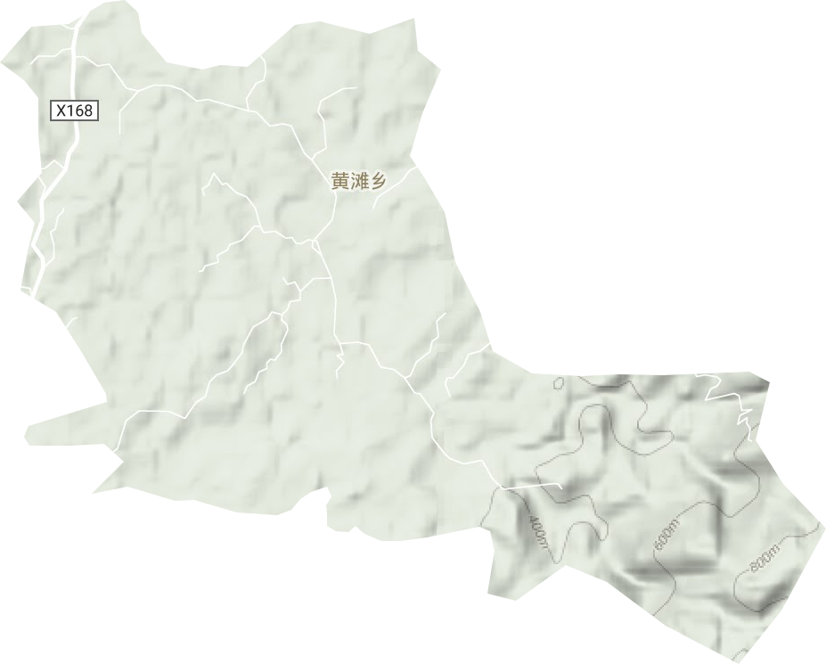 黃灘鄉(xiāng)地形圖