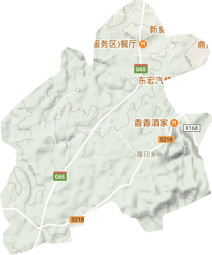 蓮印鄉(xiāng)地形圖