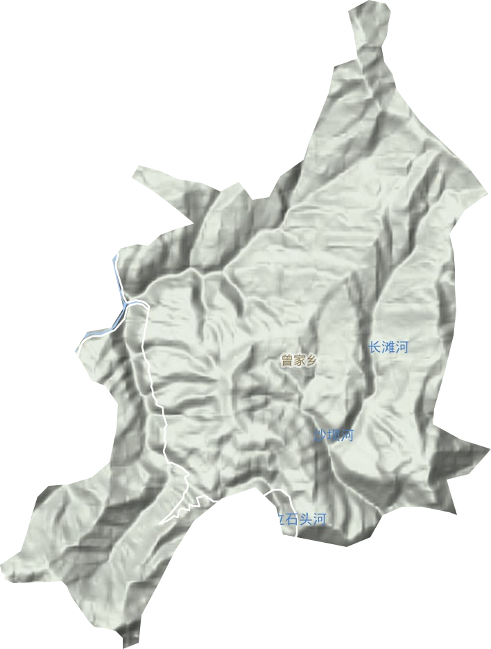 曾家鄉(xiāng)地形圖