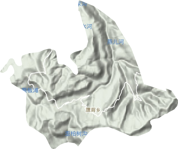 鷹背鄉(xiāng)地形圖