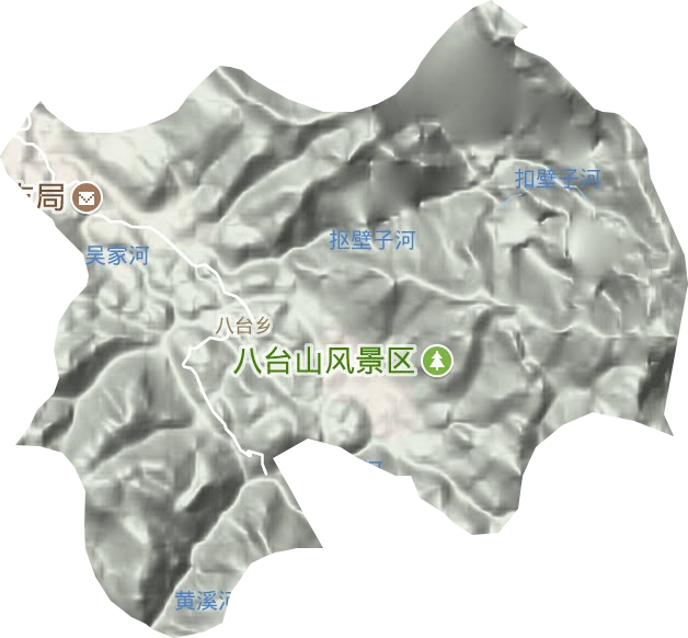 八臺(tái)鄉(xiāng)地形圖
