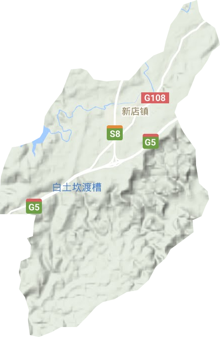 新店鎮地形圖