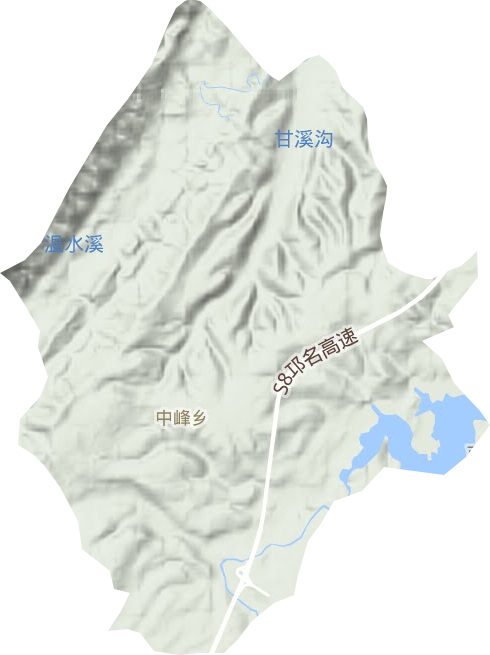 中峰鄉地形圖