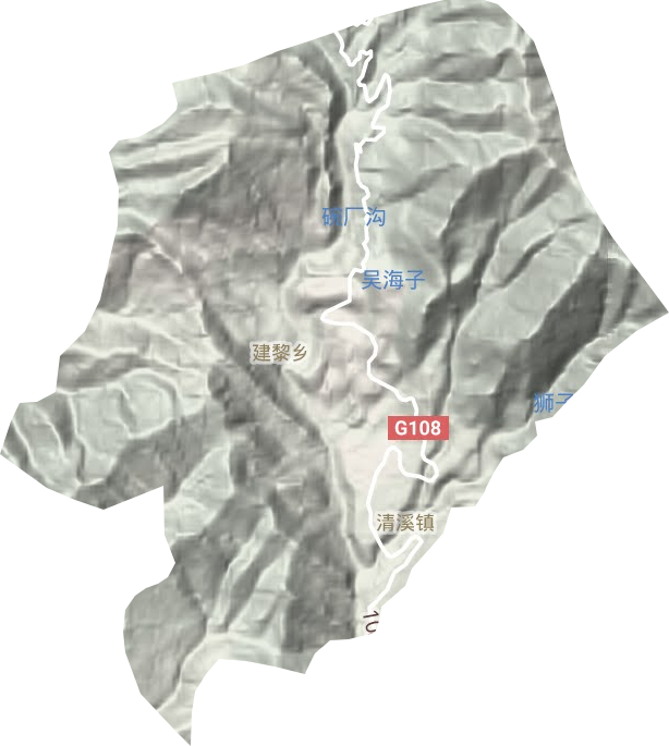 清溪鎮(zhèn)地形圖