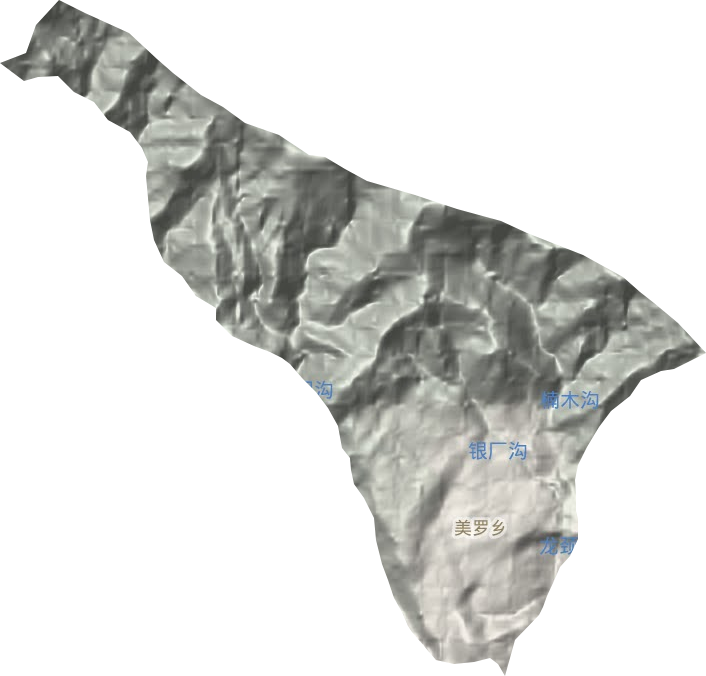 美羅鄉(xiāng)地形圖