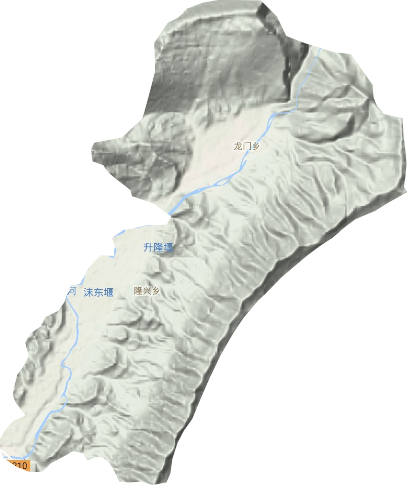 龍門鄉地形圖