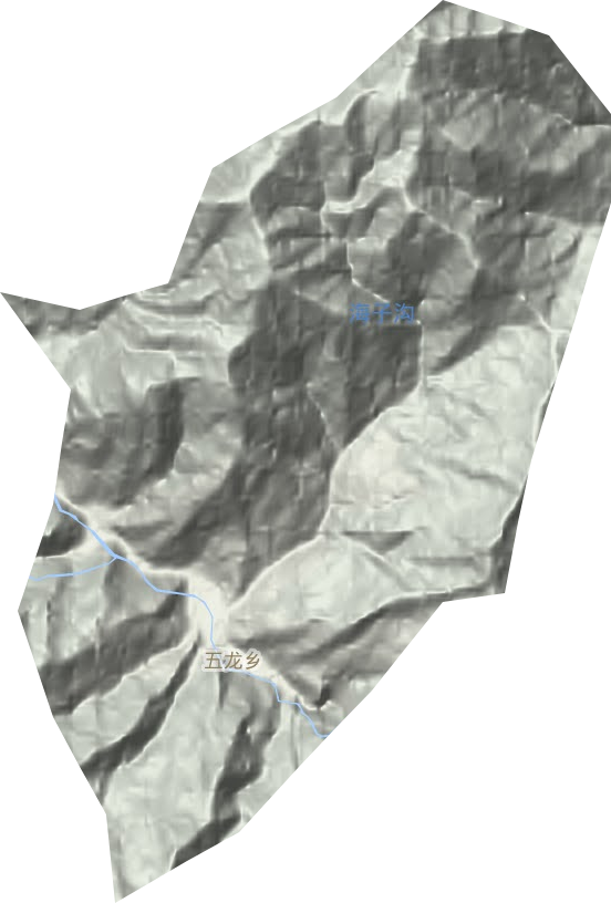 五龍鄉(xiāng)地形圖
