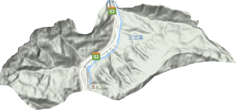 元潭鎮地形圖