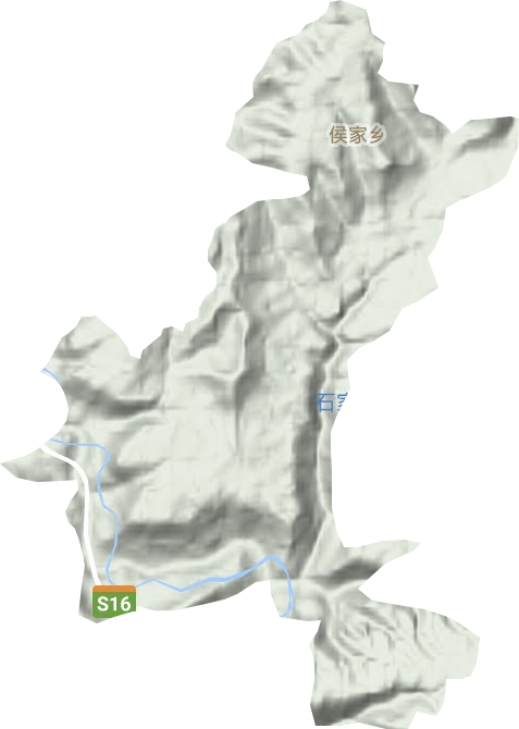 侯家鄉地形圖