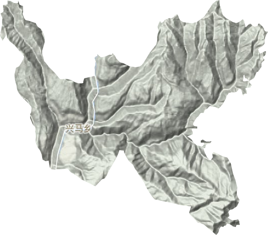 興馬鄉(xiāng)地形圖