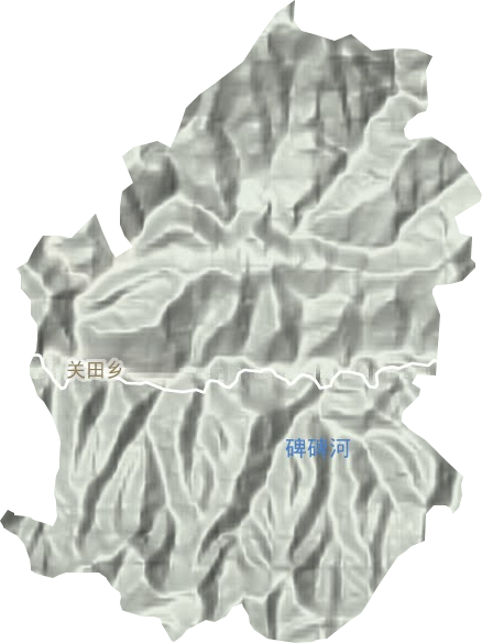 關田鄉地形圖