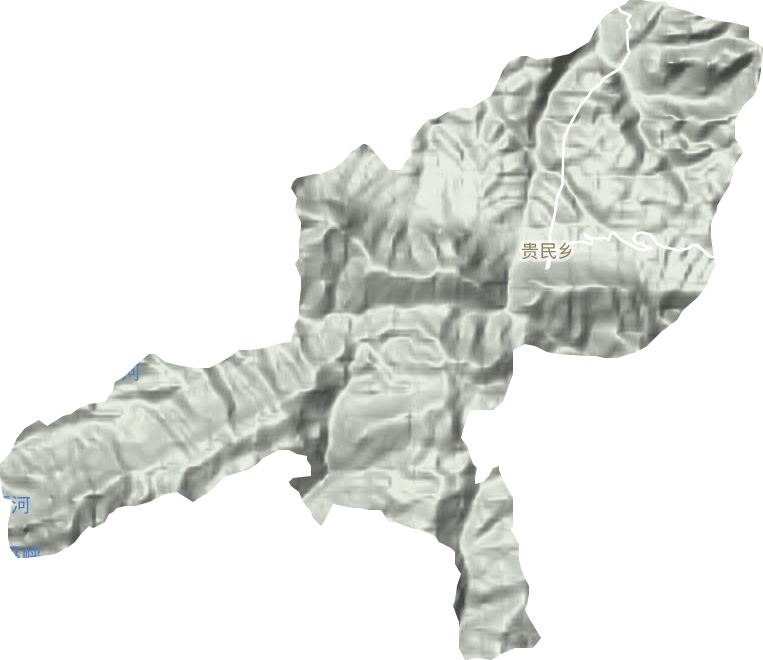 貴民鄉地形圖