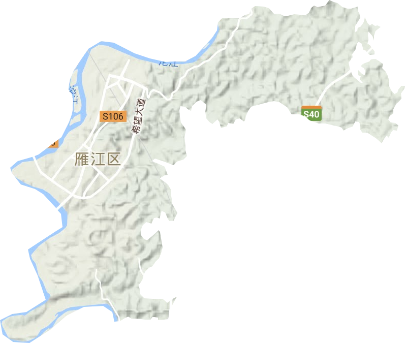 寶臺鎮地形圖