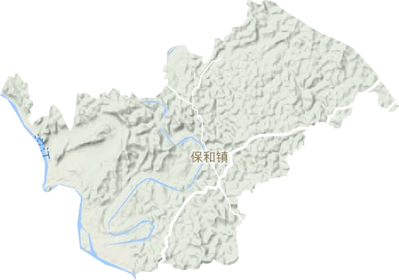 保和鎮(zhèn)地形圖