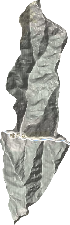 桃坪鄉地形圖