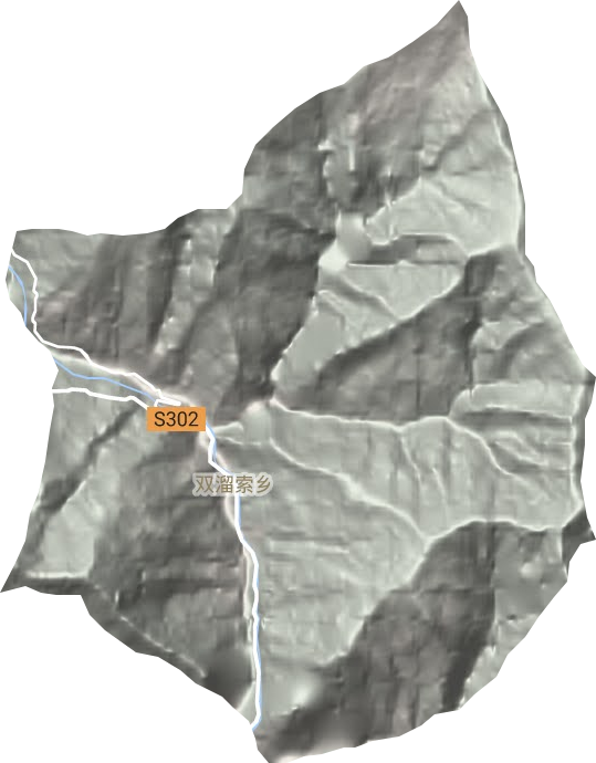 雙溜索鄉地形圖