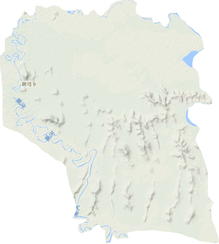 嫩哇鄉(xiāng)地形圖