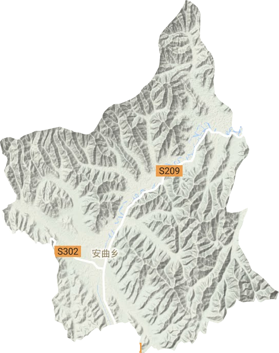 安曲鎮地形圖