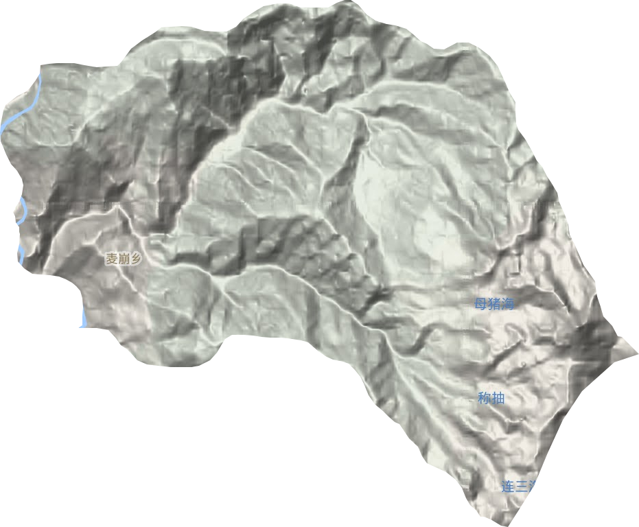 麥崩鄉(xiāng)地形圖