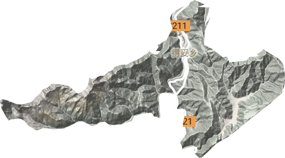 得妥鄉地形圖
